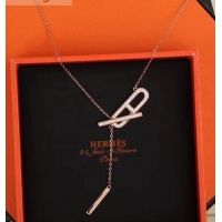 Most Popular Hermes Necklace 721122 Silver/Gold