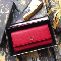 Sumptuous Gucci GG Marmont leather wallet 456116 Red