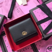 Grade Quality Gucci GG Marmont card case 474746 black