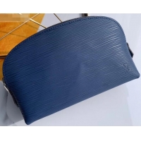 New Fashion Louis Vuitton Cosmetic Pouch PM Bag Epi Leather Indigo M40638