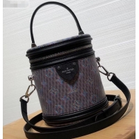 Top Design Louis Vuitton Monogram LV Pop Print Cannes Beauty Case Bucket Bag M55457 Black 2019