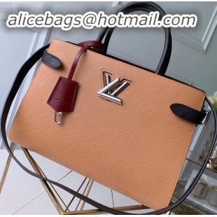 Trendy Design Louis Vuitton Epi Leather Twist Tote Bag M51846 Camel