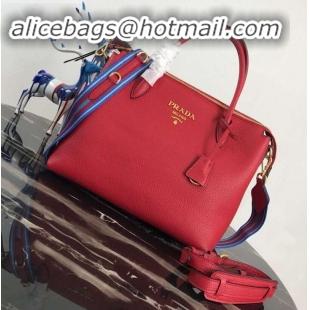 Duplicate PRADA Calf leather TOTE bag 1BA157 red