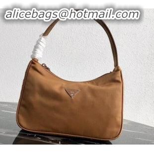 Luxurious Prada Nylon Hobo Bag MV515 Brown 2019
