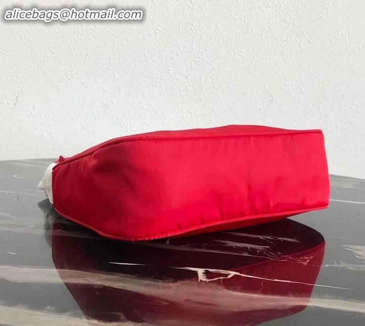 Well Crafted Prada Nylon Hobo Bag MV515 Red 2019