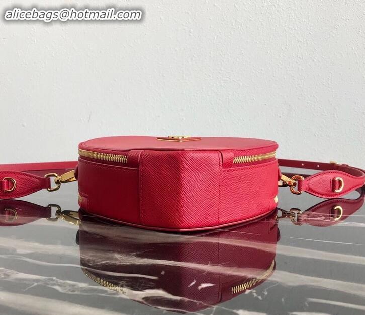 Purchase Prada Saffiano Leather Heart Odette Bag 1BH144 Red 2019