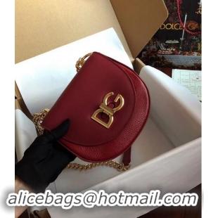 Fashion Promotional Dolce & Gabbana Calfskin Leather 8594 red