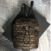Discount Chanel Tweed & Gold-Tone Metal medium Backpack Bag A69964 2019