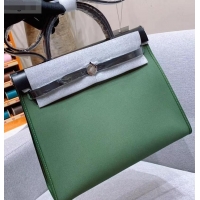 Low Price Hermes Herbag Zip 31 Bag in Original Quality Black/Green H091410