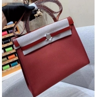 Luxury Hermes Herbag Zip 31 Bag in Original Quality Red H091410