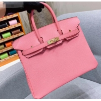 Fashion Hermes Birkin 25cm Bag in Original Epsom Leather H091416 Pink