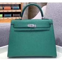 Best Price Hermes Kelly 25cm Bag in Original Epsom Leather H091420 Green