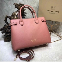 Low Cost Best BurBerry Leather Tote Bag 5559 Pink