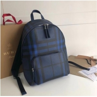 Shop Duplicate Burberry Large Backpack canvas BU41003 blue