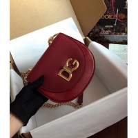 Fashion Promotional Dolce & Gabbana Calfskin Leather 8594 red