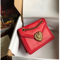 Best Luxury Dolce & Gabbana Calfskin Leather 4046 red
