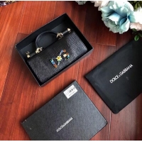 Purchase Grade Dolce & Gabbana Calfskin Tote Bags 1126 Black