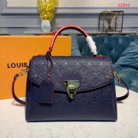 Duplicate Louis Vuitton Georges MM Monogram Empreinte Original Leather M53944 Navy