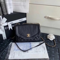 Perfect Chanel Shoulder Bag Original Leather Black AS0729 Gold