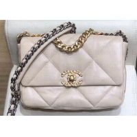 Top Quality Chanel 19 Small Leather Flap Bag AS1160 Beige 2019
