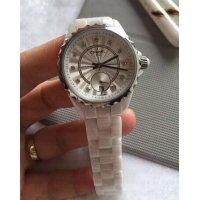 Unique Discount Chanel White J12 Watch silver with Diamonds CH5001