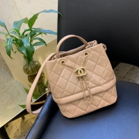 Luxury Chanel Original Leather Bag C5700 apricot