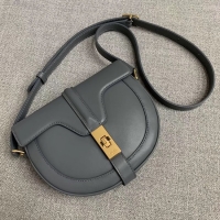 Classic CELINE SMALL BESACE 16 BAG IN SATINATED CALFSKIN CROSS BODY 188013 GREY