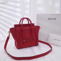 Luxury CELINE NANO LUGGAGE BAG IN LAMINATED LAMBSKIN 189244-12