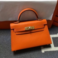 Good Product Hermes Kelly Tote Bag Original epsom Leather KL20 Orange