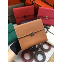 Most Popular Hermes Clutch Epsom calfskin H0589 Brown