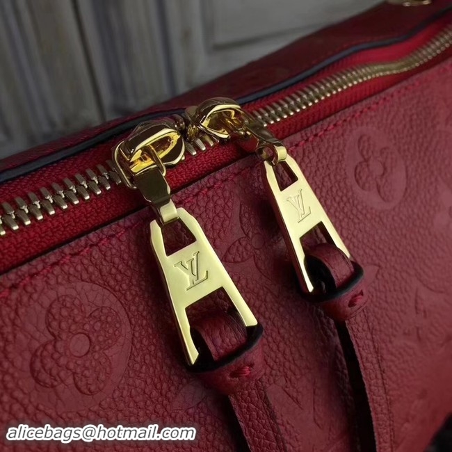 Shop Duplicate Louis vuitton original mongram empreinte PONTHIEU PM M43721 Red