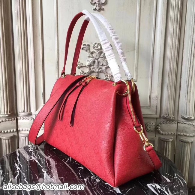 Shop Duplicate Louis vuitton original mongram empreinte PONTHIEU PM M43721 Red