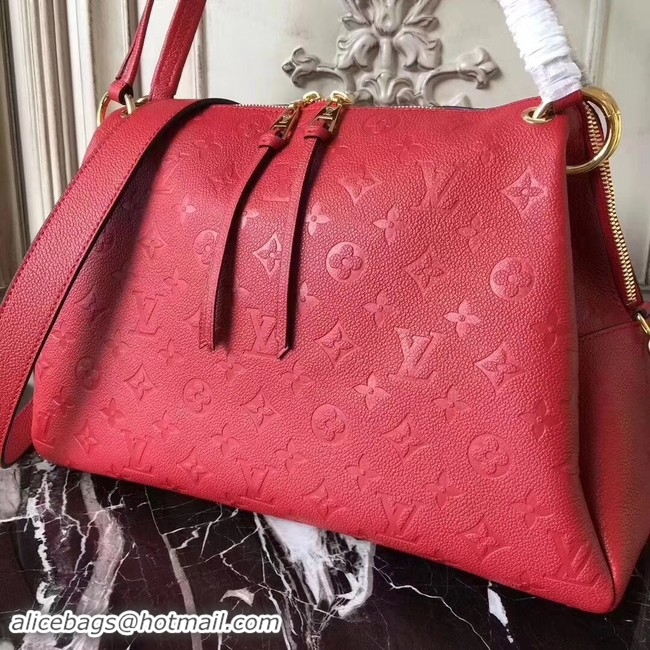 Shop Duplicate Louis vuitton original mongram empreinte PONTHIEU PM M43721 Red