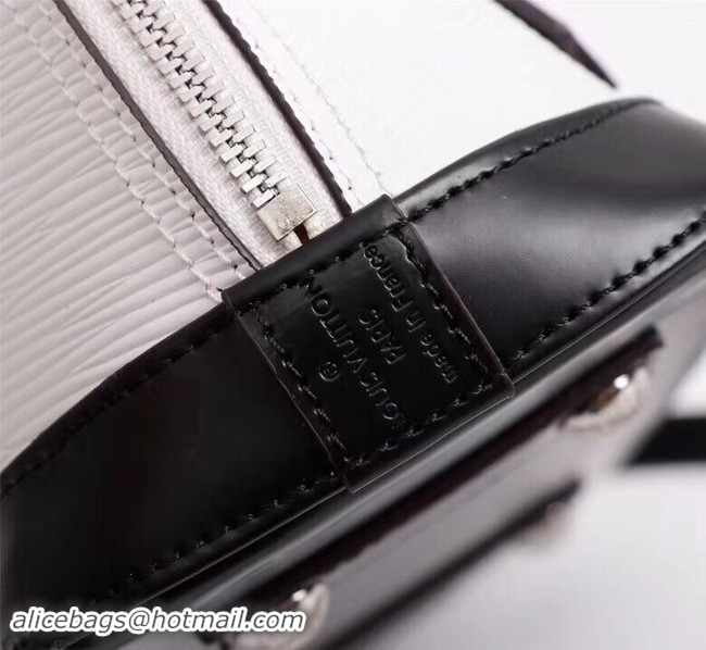 Stylish Louis Vuitton Epi leather ALMA BB M51962 White