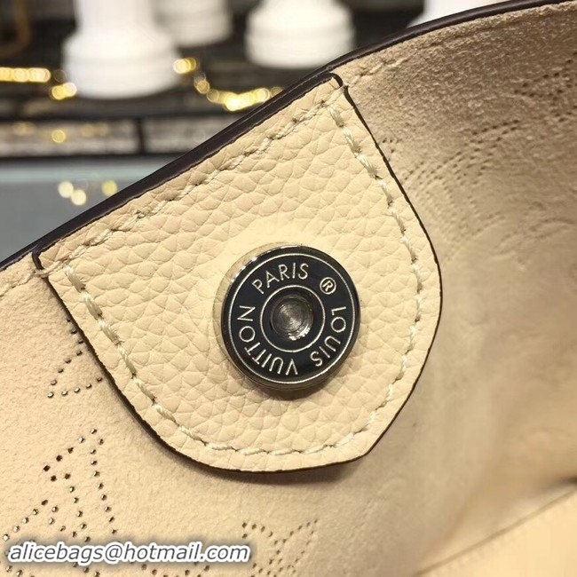 Grade Quality Louis Vuitton original Mahina Leather Tote Bag 54351 Cream