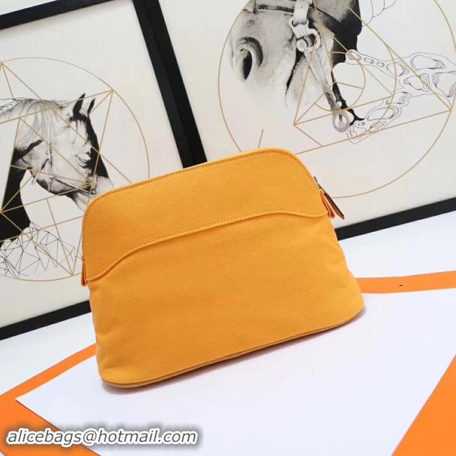 Classic Specials Hermes Cosmetic Bag H3699 Yellow