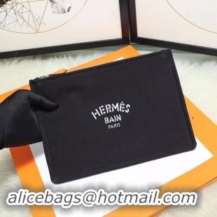 New Style Hermes Cosmetic Bag H3700 Black