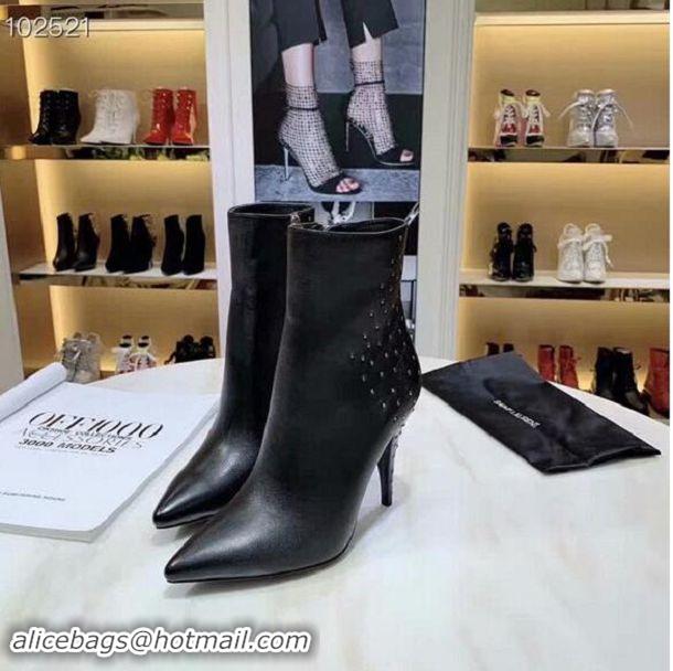 Duplicate Yves Saint Laurent Heel 10.5CM Ankle Boots YSL8920 Black 2019