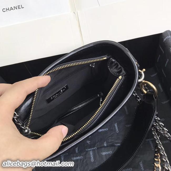 Top Quality Chanel gabrielle small hobo bag A0865 black