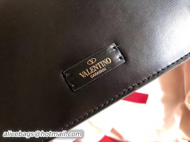 Good Looking VALENTINO Origianl Leather Bag 0074S black