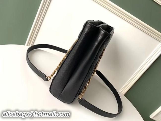 Fashion SAINT LAURENT leather shoulder bag 392742 black