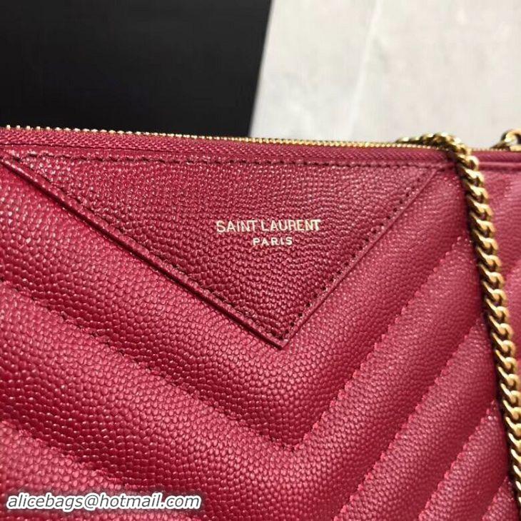 Best Price Yves Saint Laurent Shoulder Bag Original Leather Y569267 Red