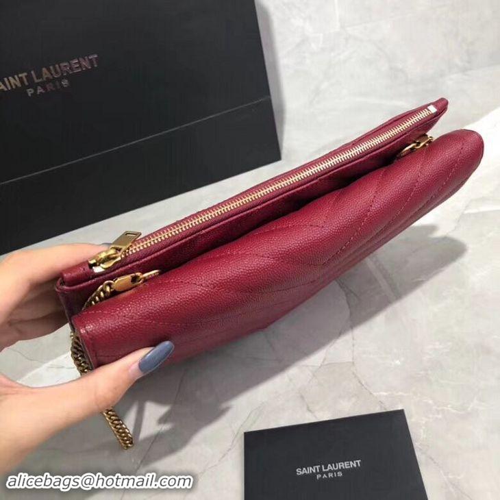 Best Price Yves Saint Laurent Shoulder Bag Original Leather Y569267 Red