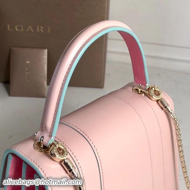 Well Crafted Bvlgari Serpenti Forever leather small crossbody bag 70736 Pink