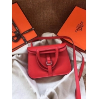 Good Quality Hermes Original Halzan mini bag H069523 red