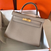 Purchase Hermes original Togo leather kelly bag KL32 grey