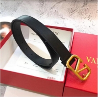 Latest Style Valentino Leather Belt V7471 Black