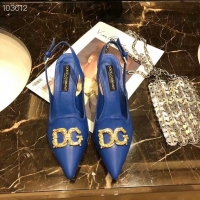New Style Cheap Dolce & Gabbana 6CM High Heels Shoes DG446SJC-3