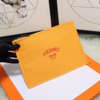 Popular Style Hermes Cosmetic Bag H3700 Mango Yellow