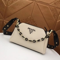 Luxury Prada Calf leather shoulder bag 2032 white